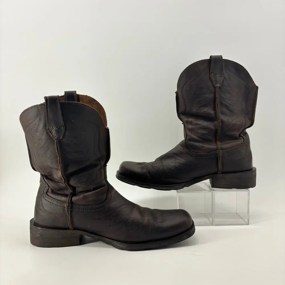 Ariat Size 12 Extra Wide Brown Leather Western Boot Cowboy Style 10010944